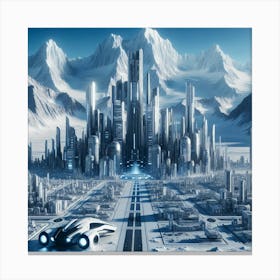 Futuristic City 9 Canvas Print