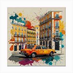 Lisbon Street Canvas Print