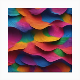 Abstract - colourful petals Canvas Print