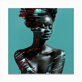 Portrait Of An African Woman Canvas Print