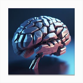 Brain 3d Canvas Print