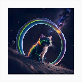 Cat Galaxy (95) 1 Canvas Print