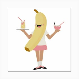 Banana Girl 4 Canvas Print