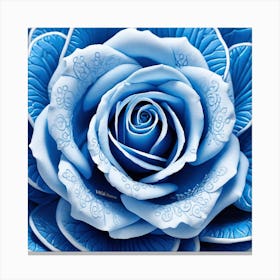 Blue Rose 1 Canvas Print