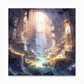 City In The Sky Canvas Print