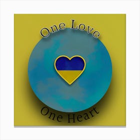 One Love One Heart Canvas Print