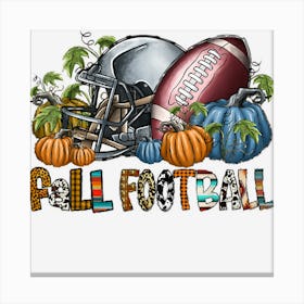 Fall Footballs Canvas Print