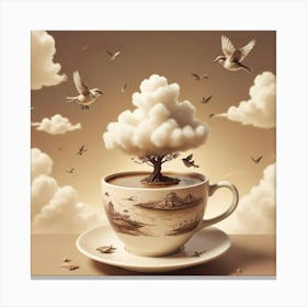 Tree In A Cup 2 Canvas Print