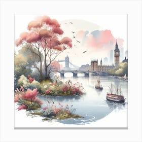 River of Thames Canvas Print