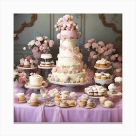 Wedding Cake Table 2 Canvas Print