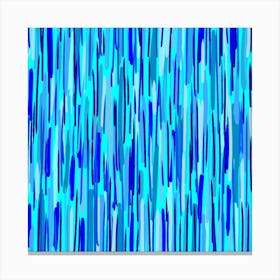 Abstract Blue Stripes Canvas Print