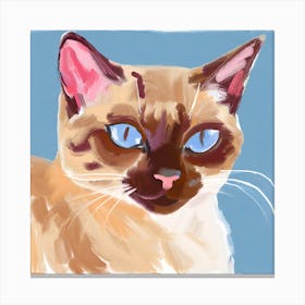 Siamese Cat 02 Canvas Print