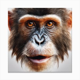 Chimpanzee Portrait 3 Canvas Print