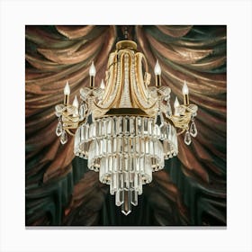 Chandelier With Crystals 4 Canvas Print