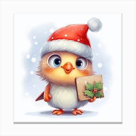 Christmas Bird 1 Canvas Print