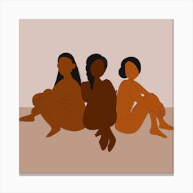 Women In Power Square Canvas Print