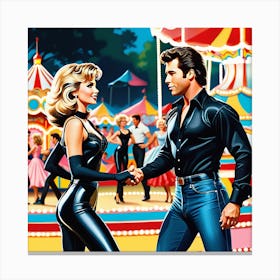 Grease At The Carnival Canvas Print