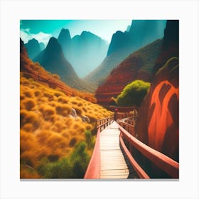 Chinese Landscape Painting 1 Canvas Print