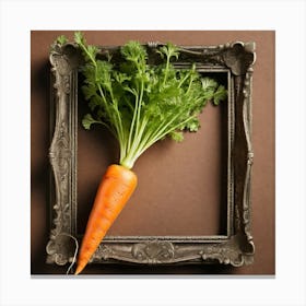 Carrot In Frame Canvas Print