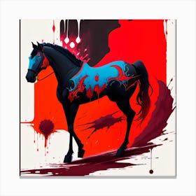 'Bloody Horse' Canvas Print