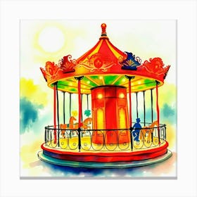 Carousel Canvas Print