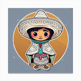 Mexican Girl 8 Canvas Print