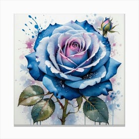 Blue Rose 9 Canvas Print