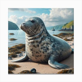 Grey Seal Canvas Print