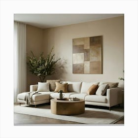 Modern Living Room 38 Canvas Print