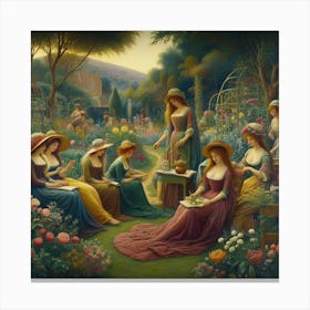 Garden Party 1 Canvas Print