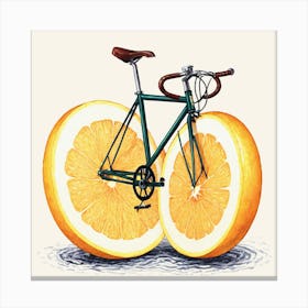 Orange Bicycle 20 Canvas Print