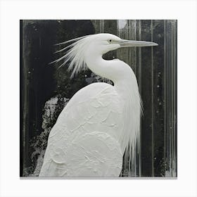 White Egret Canvas Print