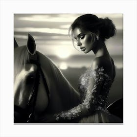 Creative Horse Beauty Illustration Nr 9 Canvas Print