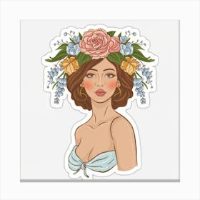 Flower Girl Canvas Print