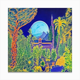 'The Moon In The Garden' Canvas Print