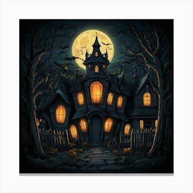 Haunted House 14 Canvas Print