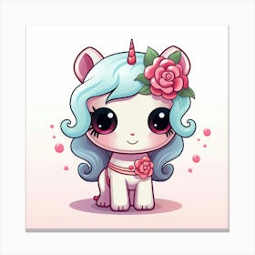 Cute Unicorn 540 Canvas Print