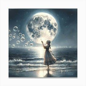 Dreaming Of The Moon Canvas Print