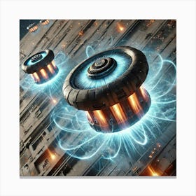 Energy Disruption Fields Converted V2 Canvas Print