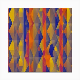 Abstract Triangles 1 Canvas Print