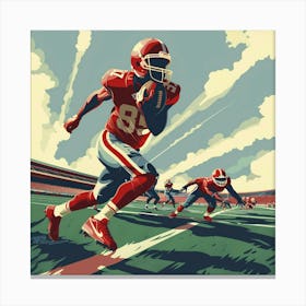 A Football Game Vector Design Illustration 1718670832 3 Canvas Print