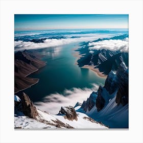 View From The Top Of A Mountain Canvas Print