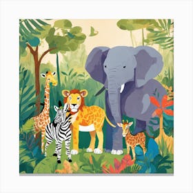 Zoo Animals 4 Canvas Print