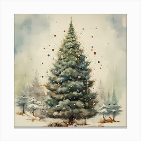 Pastel Pines Pantomime Canvas Print