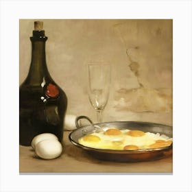 Eggs And Wine Canvas Print