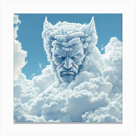 Wolverine In The Clouds Canvas Print