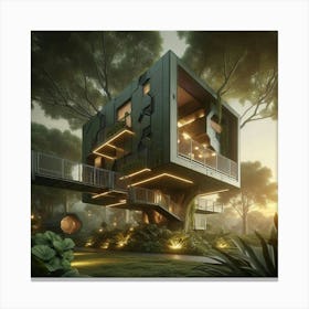 Futuristic Tree House 8 Canvas Print