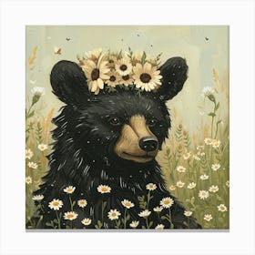 Bear Fairycore Painting 4 Canvas Print