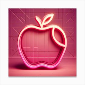 Neon Apple Canvas Print