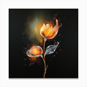 Flames Of Fire Canvas Print